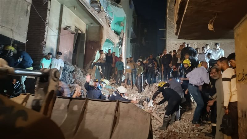 انهيار عقار في إمبابة