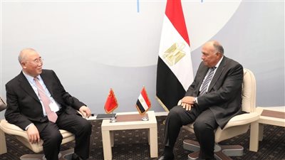 وزير الخارجية يستقبل المبعوث الصيني للمناخ| صور