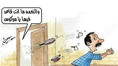 الهروب.. حال الأزواج في البيوت بكاريكاتير فيتو