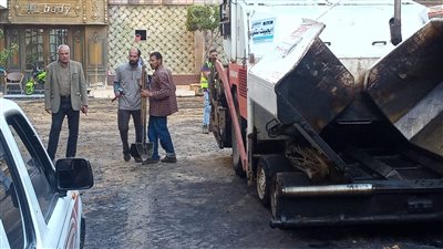 رئيس حي غرب المنصورة يتابع مشروع رفع كفاءة وتطوير المناطق العشوائية