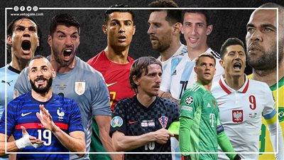 أبرزهم ميسي ورونالدو.. 10 لاعبين يخوضون المونديال الأخير في قطر 2022| انفوجراف 