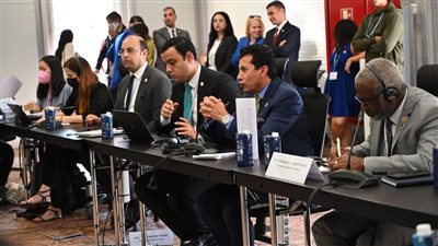 وزير الشباب يشارك في جلسة 