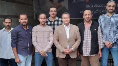 المدير التنفيذي لمستشفى بنها الجامعي يطمئن على مستوى الخدمات الطبية المقدمة للمرضى