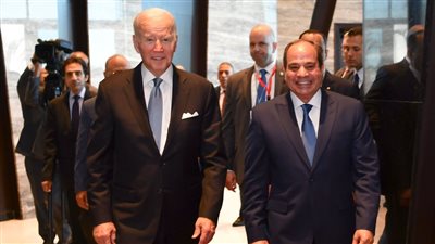 5 صور ترصد استقبال السيسي للرئيس الأمريكي جو بايدن في شرم الشيخ