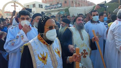 لليوم الثاني.. الأقباط يحتفلون بــ «مارجرجس» بالرزيقات غرب الأقصر 