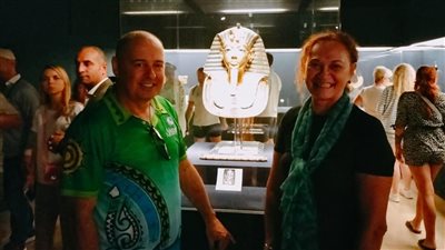 رئيس جمهورية جزر الكوك يزور الأهرامات والمتحف المصري بالتحرير