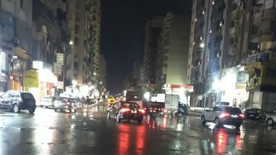 12 صورة ترصد هطول أمطار خفيفة على مناطق شرق محافظة الإسكندرية 