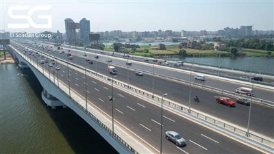 شاهد.. توسعات كوبري المنيب من البحر الأعظم الي نزلة طريق المعادي | صور