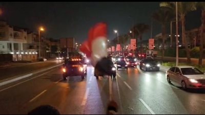 مسيرة بالسيارات لتأييد الدولة في شوارع القاهرة الرئيسية | فيديو