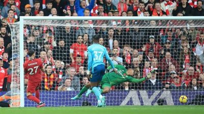 ليفربول يتقدم على ساوثهامبتون 3-1 في الشوط الأول بالدوري الإنجليزي