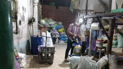 العثور على 80 طن أرز مخبأة فى كفر الشيخ والدقهلية بقصد الاحتكار