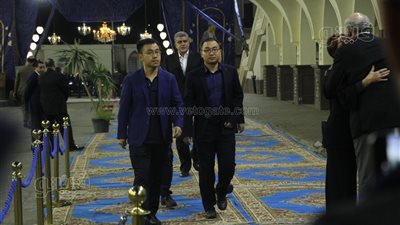 وفد هيونداي ووزير السياحة السابق في عزاء رؤوف غبور | فيديو وصور