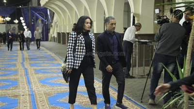 زكريا عزمي وهند صبري في عزاء رؤوف غبور | صور وفيديو