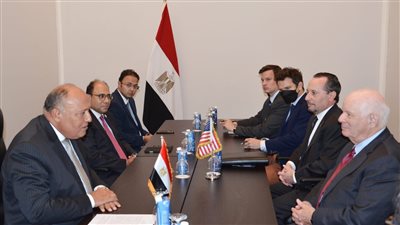 وزير الخارجية يعقد اجتماعًا مع مجموعة من أعضاء مجلس الشيوخ الأمريكي ومساعديهم