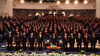 وزير العدل والنائب العام يشهدان أداء معاوني النيابة العامة من دفعة ٢٠١٩ اليمين القانونية