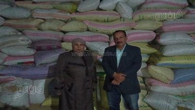 ضبط 324 طن أرز شعير لحجبها عن التداول بشونة مضرب أرز بالشرقية