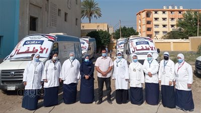 الكشف وتوفير العلاج لـ 1480 مواطنًا في قافلة بقرية ميانة ببني سويف