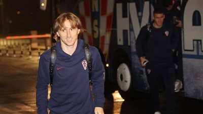 وصول لوكا مودريتش لمعسكر المنتخب الكرواتي 