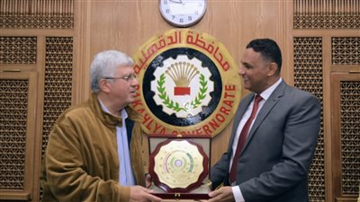 محافظ الدقهلية يستقبل وزير التعليم العالي