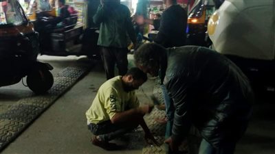  مطبات صناعية بشوارع الوراق في الجيزة