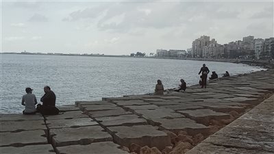  5 صور ترصد أمطار نوة المكنسة في الإسكندرية 