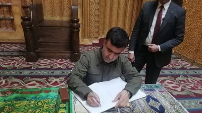  نائب رئيس ايران يزور مسجد الصحابة بشرم الشيخ 