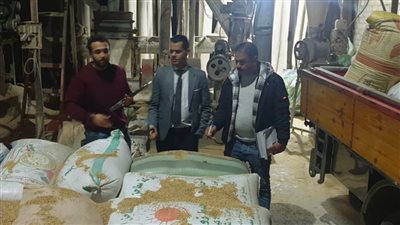 ضبط 15 طن أرز في حملة تموينية مكبرة بالدقهلية 