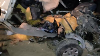 استعجال التقرير المروري في مصرع 14 شخصا في تصادم ميكروباص مع نقل بالوادي الجديد