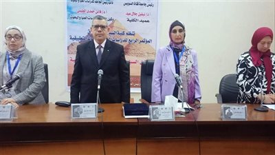 انطلاق فعاليات المؤتمر الرابع للدراسات العليا والبحوث التطبيقية بسياحة القناة| صور