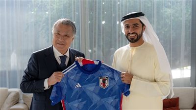  رئيس اتحاد الكرة الإماراتي يستقبل نظيره الياباني