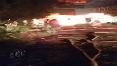 إخماد حريق شب داخل مزرعة فى منشأة القناطر