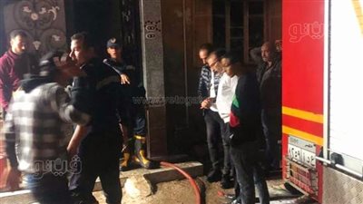 حريق يلتهم مخزن ملابس بالمحلة|صور 