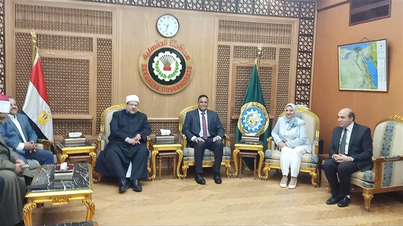 استقبال وزير الأوقاف