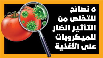 6 نصائح للتخلص من التأثير الضار للميكروبات على الأغذية | انفوجراف 