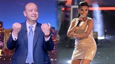 عمرو أديب يرقص مع روبي على أنغام 