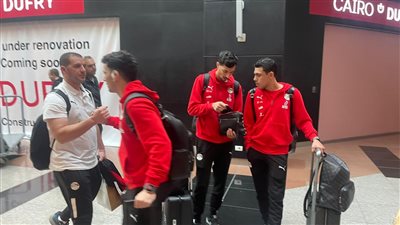 منتخب مصر يصل القاهرة بعد الفوز وديا على بلجيكا بالكويت|صور 