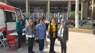 ألسن عين شمس تستضيف حملة وزارة الصحة للتبرع بالدم