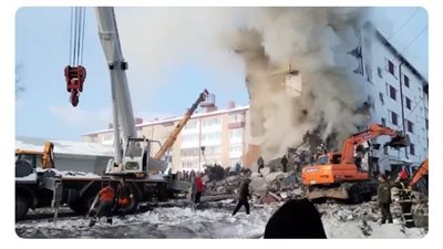 مصرع 9 في انفجار مبنى سكني شرق روسيا