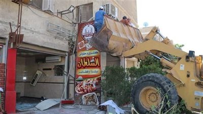 إزالة 18 مطعما ومنشأة مخالفة في 6 أكتوبر