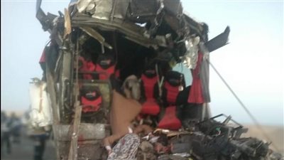 4 صور تكشف تفاصيل حادث تصادم أتوبيس الزعفرانة بالبحر الأحمر 