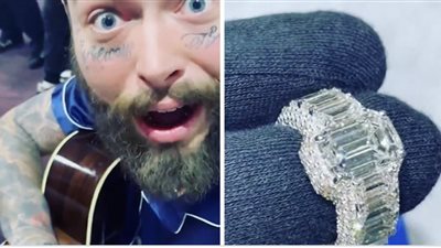 بوست مالون يشتري خاتم الماس بنصف مليون دولار لإصبعه الصغير | صور