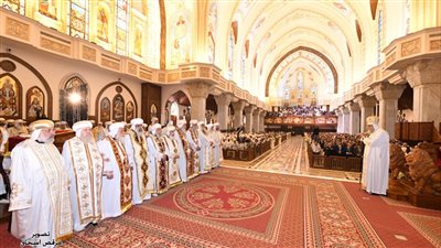 البابا تواضروس يمنح 11 من أساقفة الكنيسة رتبة مطران