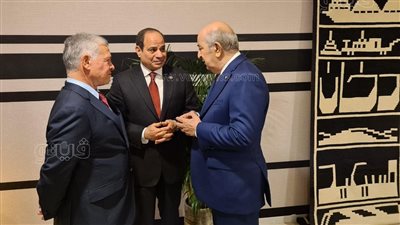 الرئيس السيسي يلتقي نظيره الجزائري وملك الأردن في قطر | صور