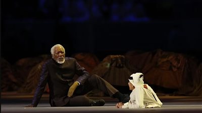 لو فاتك الافتتاح.. 40 صورة تشرح لوحات حفل كأس العالم في قطر