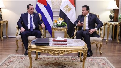 وزير الصحة يبحث مع نظيره بدولة كوبا سبل التعاون بين البلدين| صور