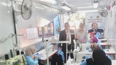 القوى العاملة: بدء التدريب المهني في الوحدة المتنقلة بمنيا القمح بالشرقية