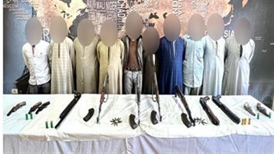 حبس 41 متهما بتهمة حيازة أسلحة ومخدرات فى أسيوط 