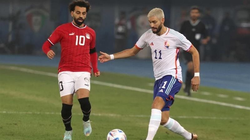 مباراة مصر وبلجيكا
