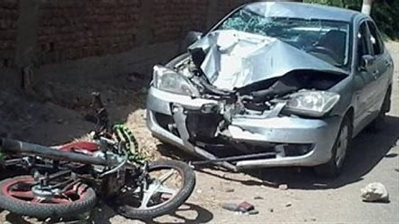 حادث تصادم دراجة