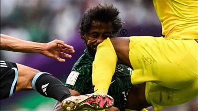 الظهور الأول للشهراني بعد تعرضه لإصابة قوية في مباراة السعودية والأرجنتين